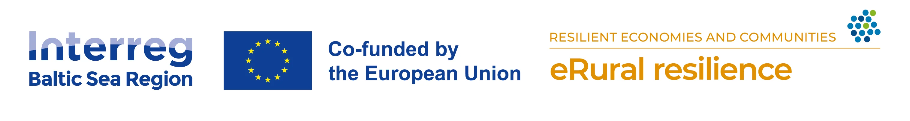 Interreg Baltic Sea Region, Co-funded by the European Union, eRural resilience